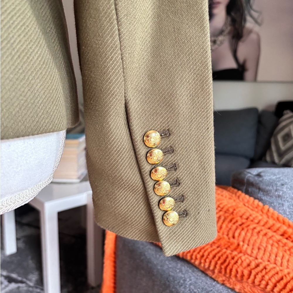 Banana Republic Green Military Jacket with Belted Waist - Picture 5 of 6
